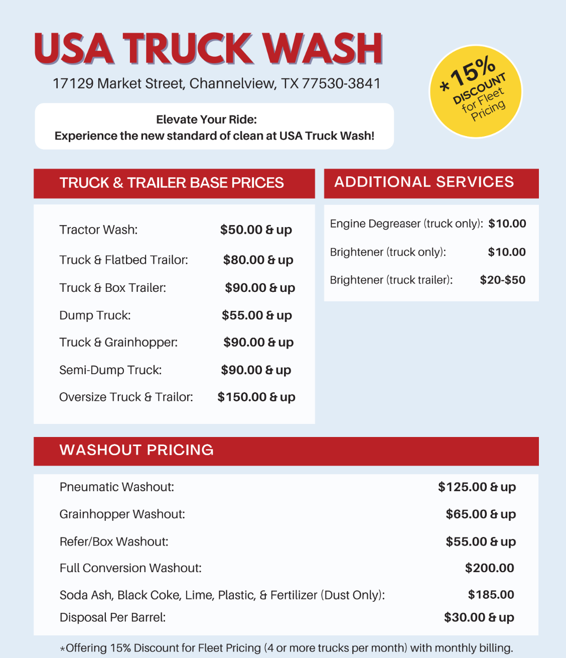 USA Truck Stop & Truck Wash in Channelview Texas _USA Truck Stop & Truck Wash in Channelview Texas